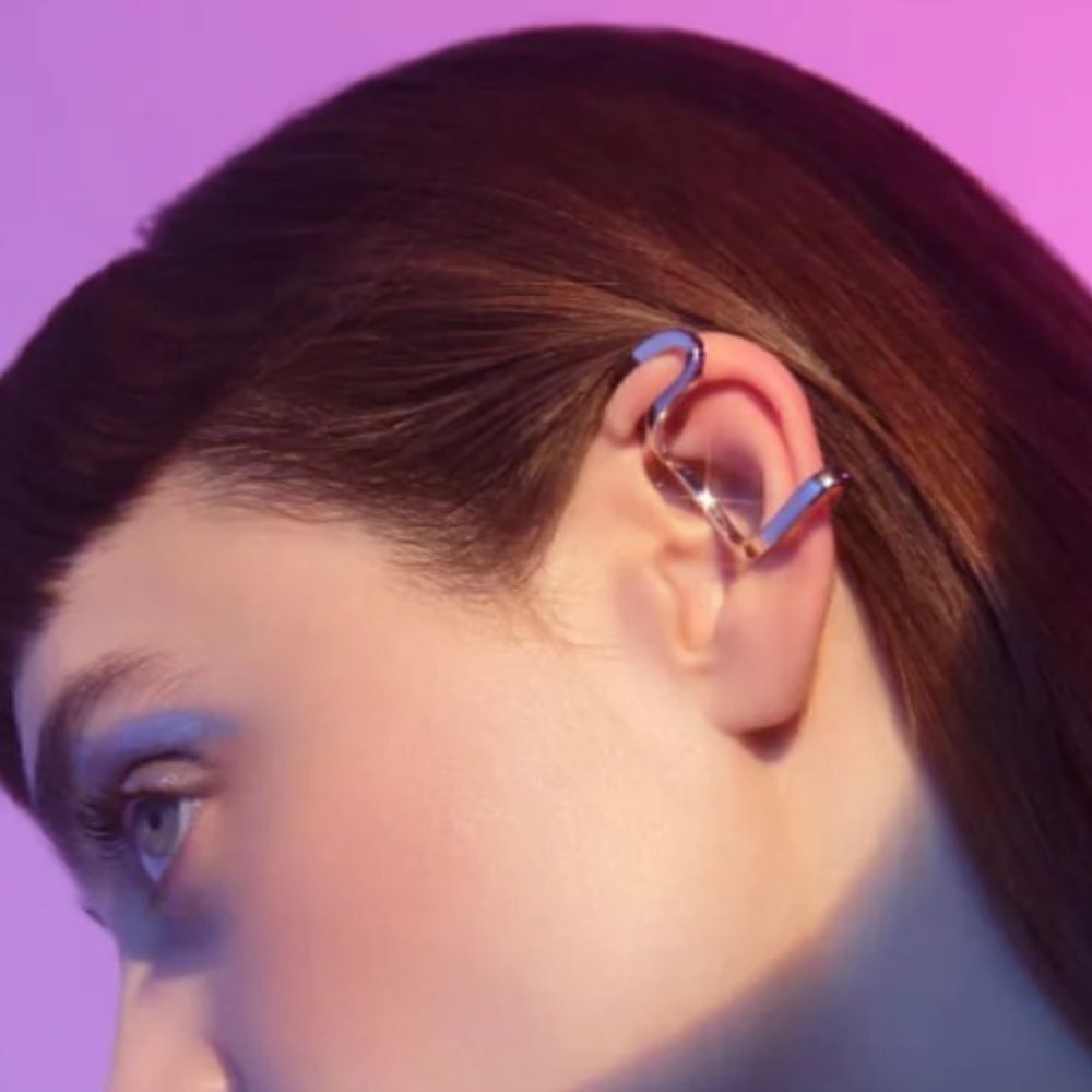 NWT MAM Originals ASYMMETRIC SILVER EAR-CUFF #919. New in Box OS Left